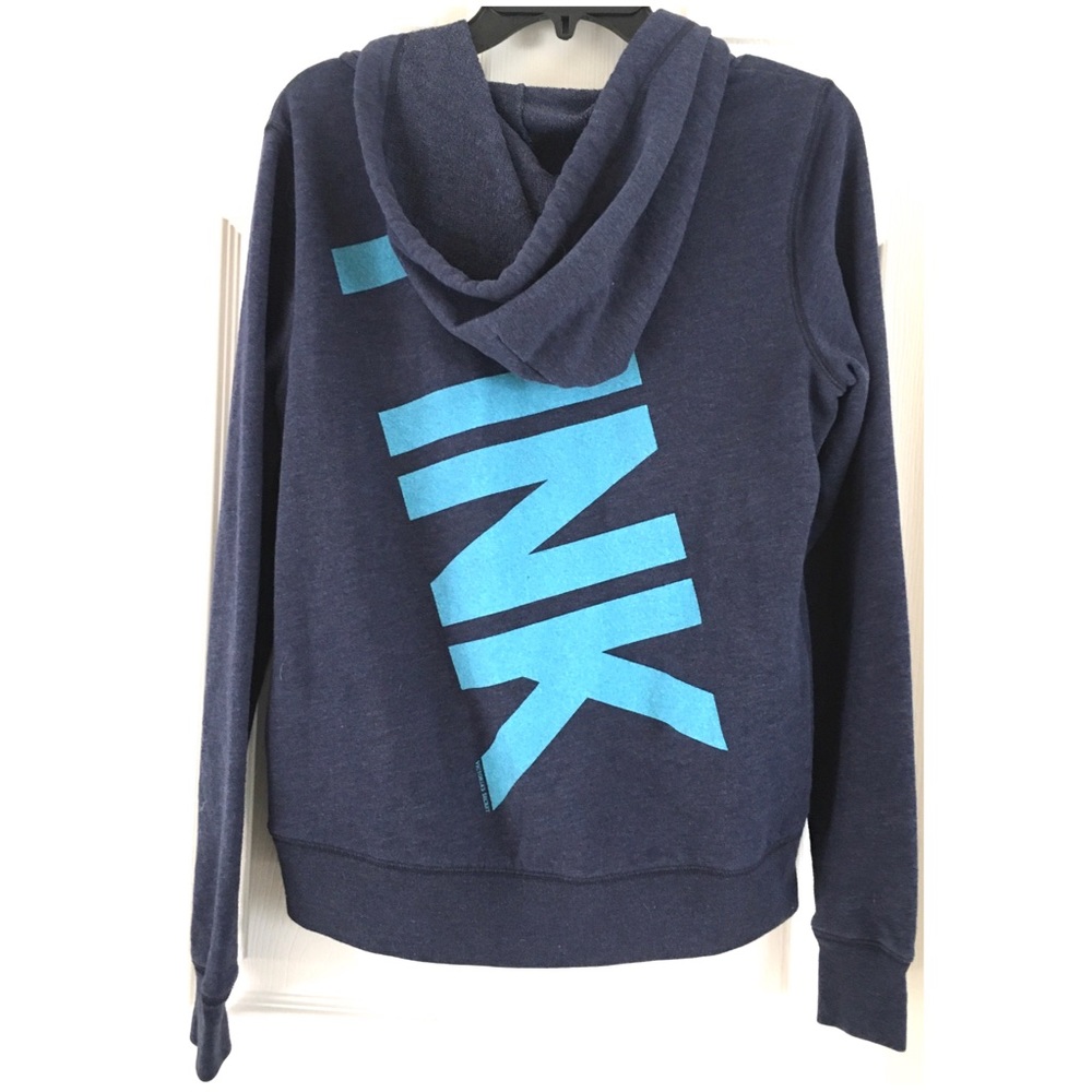 PINK VS Blue & Turquiose Pink Hoodie Size Extra S